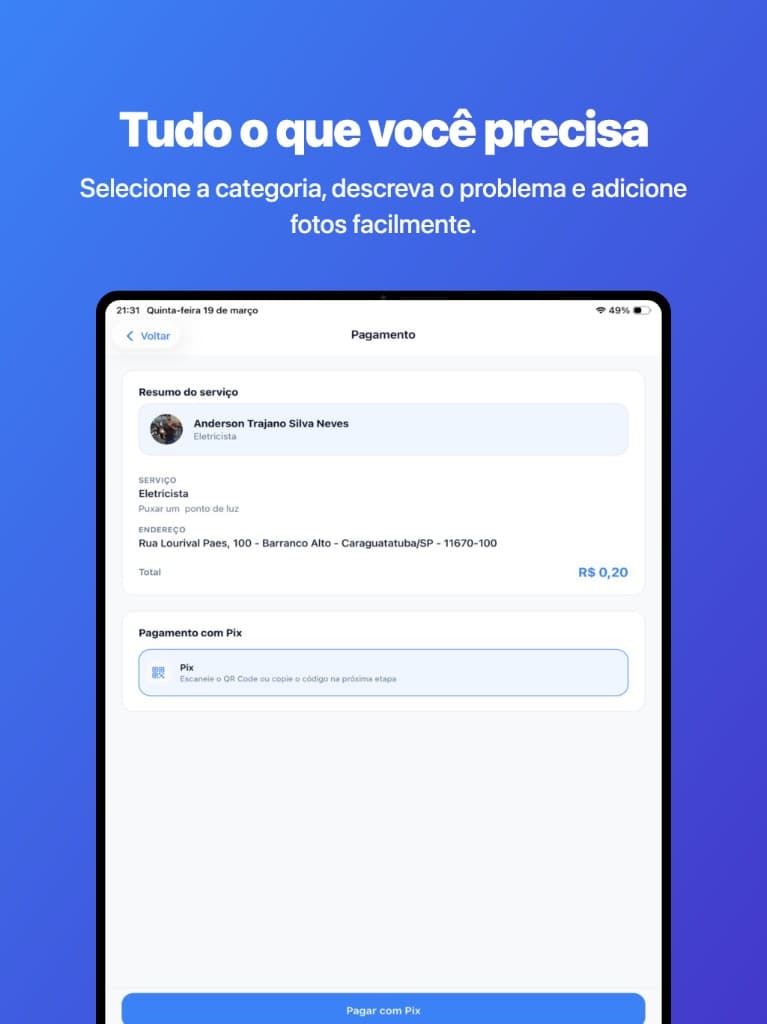 Experiência em tela grande