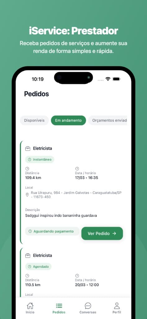 iService: Prestador